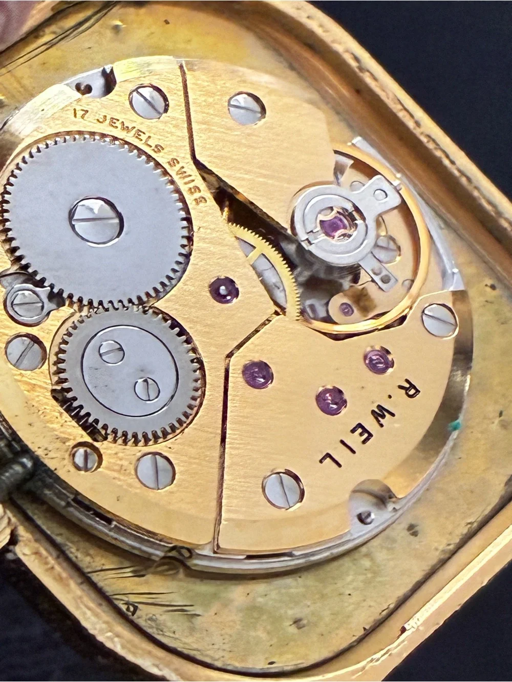 Rare Vintage RAYMOND WEIL 7040 Hand Wind Mechanical 17 Jewel Men’s Watch Working